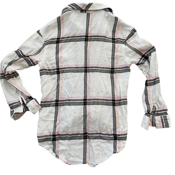 Justice button down shirt with tie front. Size 12. - Picture 2 of 4